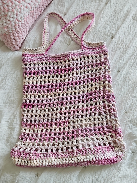 Handmade Handbags - Hand Crocheted Market Bag